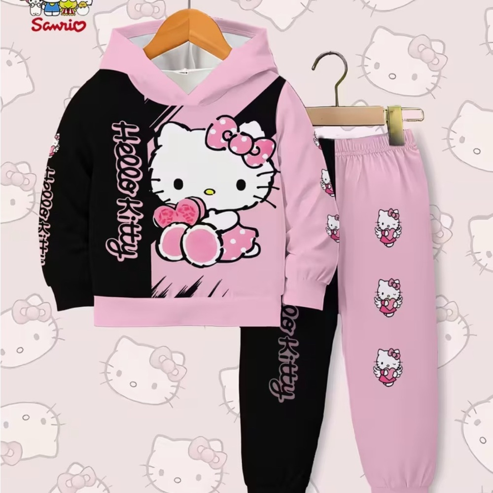 1-Hello Kitty Hoodie for girls, Perfect Casual Outfits, Ideal for Outdoor Fun